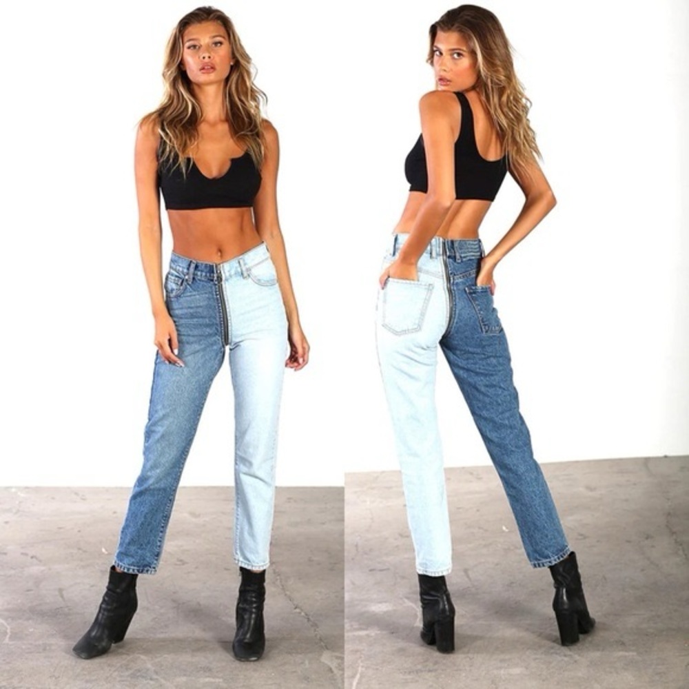 Revice Yin Yang crop jeans